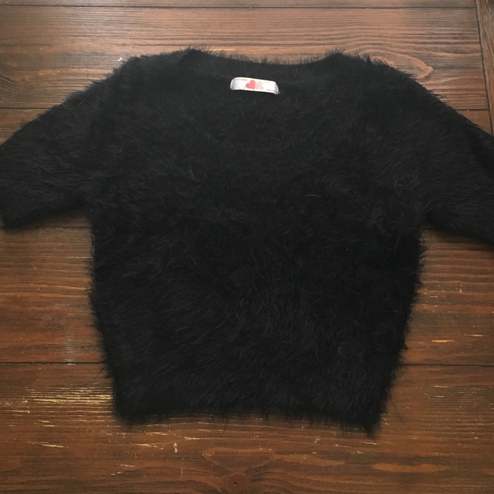 American apparel fuzzy crop top